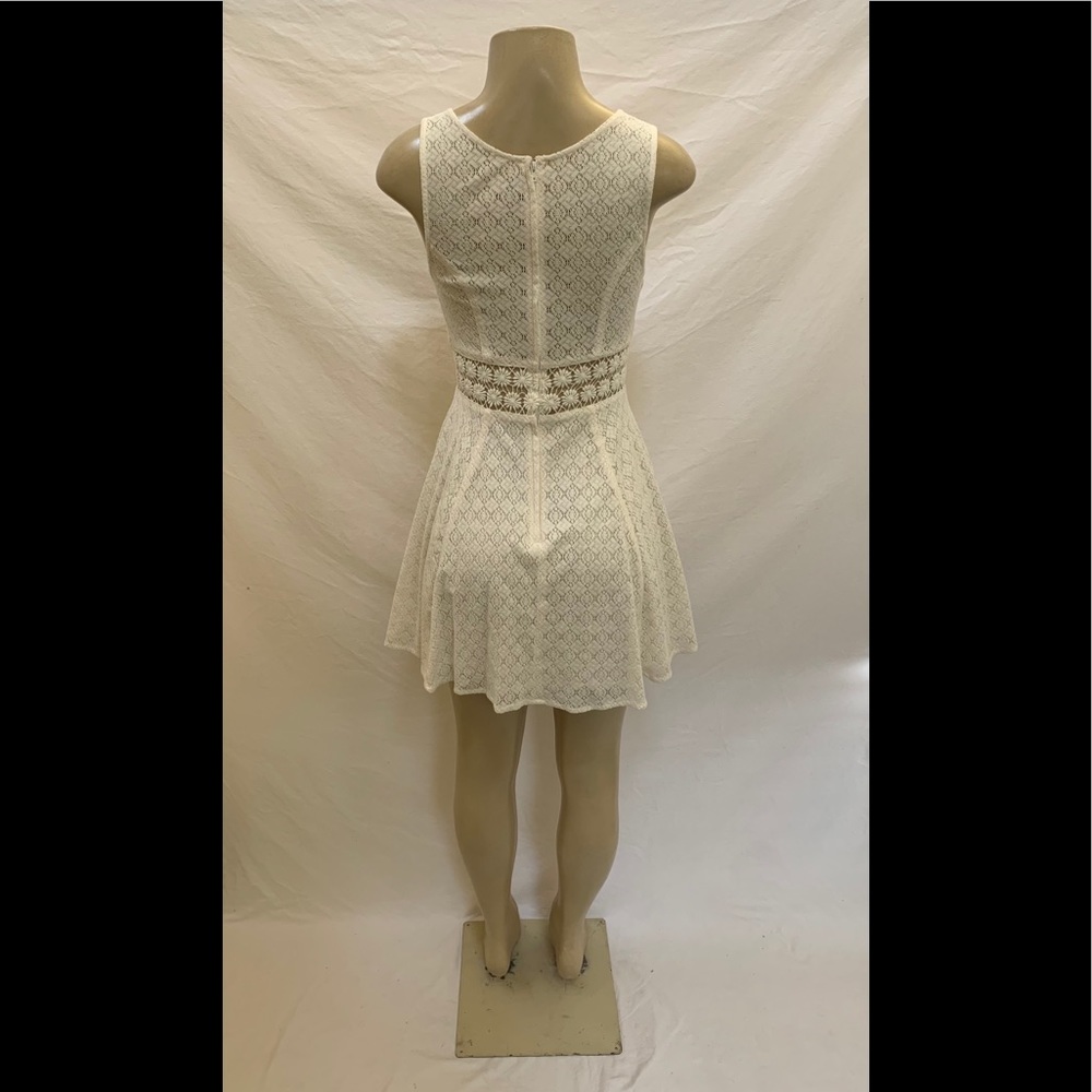 Free People Size 4 Ivory Sleeveless Skater Dress - Picture 5 of 11